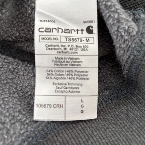 Carhartt Mens Rain Defender Hoodie Size L Loose Fit Workwear Goprcore Grunge - Picture 4 of 8